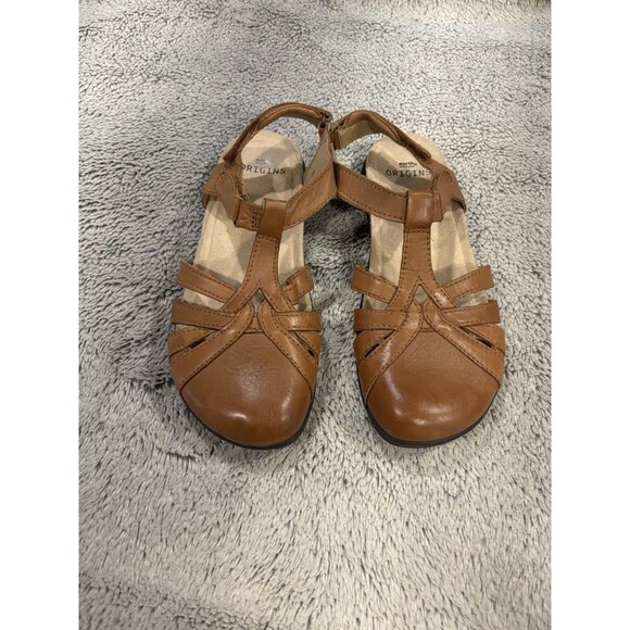 Earth Shoes - Earth Origins SIERRA Brown Sandal, Leather Upper, Women's 7.5 M